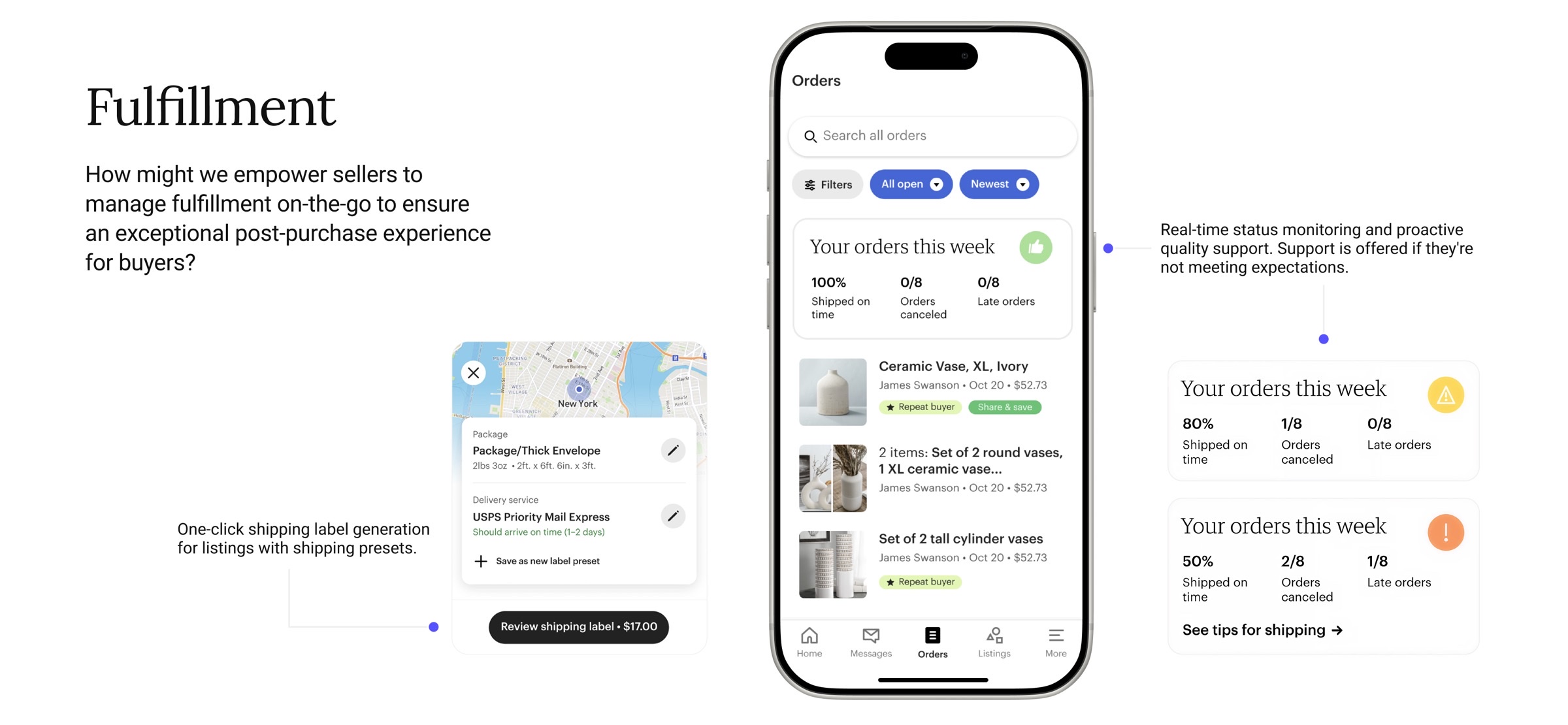 Fulfillment redesign — real-time order management
